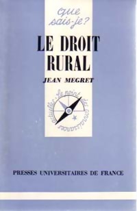 Que sais-je? - Le droit rural